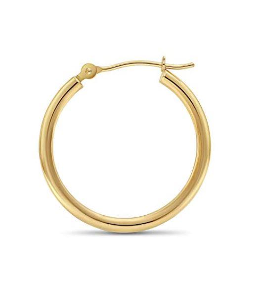 Single Replacement 14k Yellow Gold Classic Hoop Earrings, 2mm