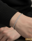 Sterling Silver Italian Box Chain Bracelet