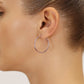 10K Rose Gold Classic Round Hoop Earrings, All Sizes Available