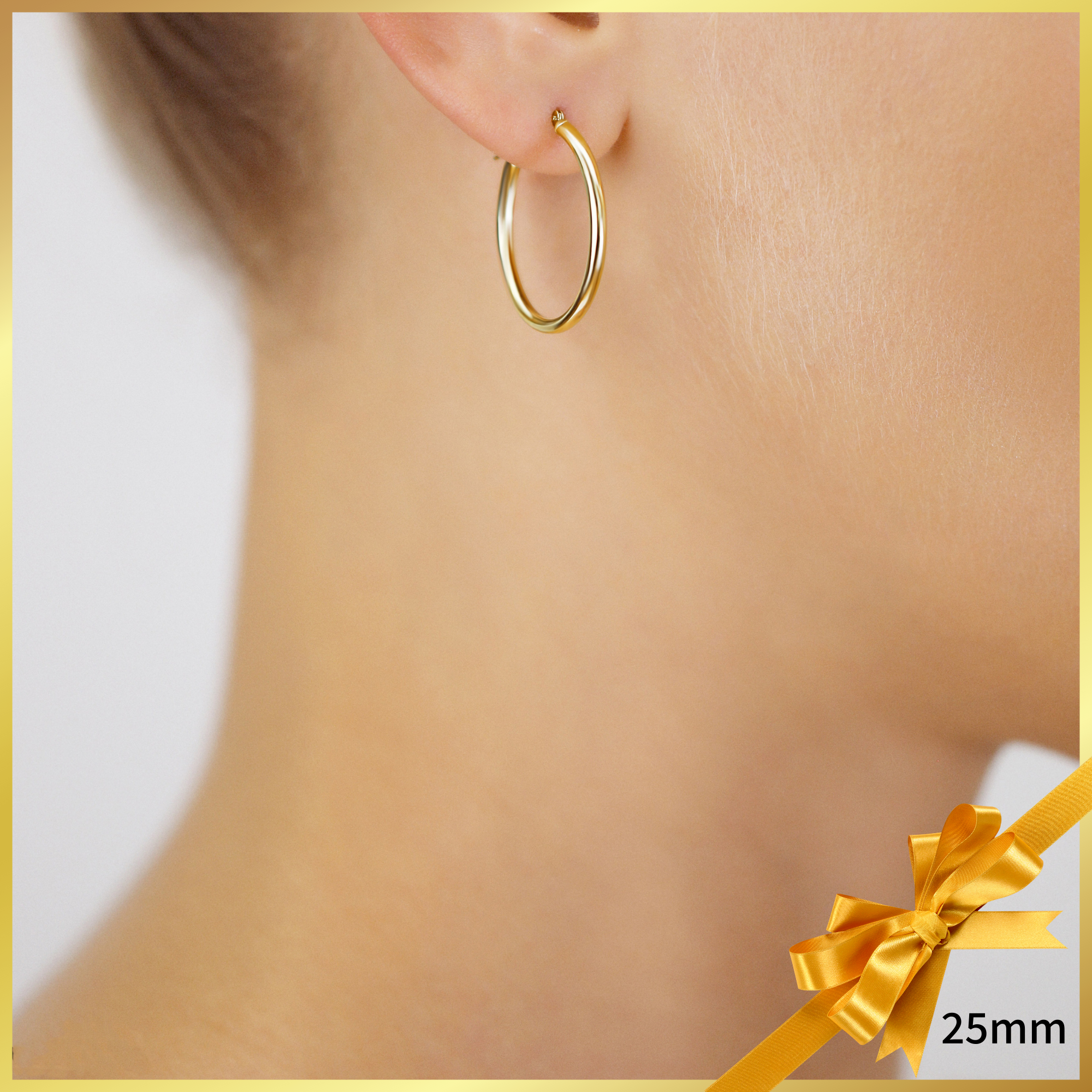 Single Replacement 14k Yellow Gold Classic Hoop Earrings, 2mm