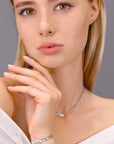 Sterling Silver Diamond-Cut Curb Link Necklace, 6mm