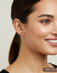 14K Gold Filled High Polished Round Ball Studs, Pushback