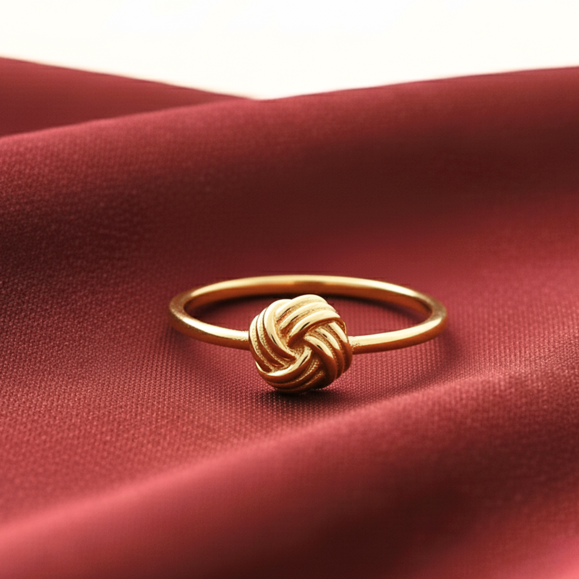 14K Yellow Gold Love Knot Ring