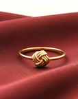 14K Yellow Gold Love Knot Ring