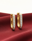 14K Yellow Gold Lab Diamond Huggie Earrings, 0.25ctw