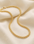 14K Gold Plated Italian Ice Chains, Solid Sterling Silver, 5mm Thick