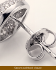 Sterling Silver Oval Teardrop Dangle Earrings, With Pushbacks