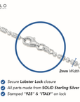 Sterling Silver Diamond-Cut Bead Chain Necklace