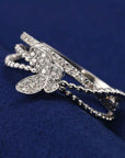 .31 ct. t.w. Diamond Butterfly Ring in 14k White Gold
