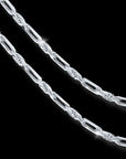 925 Sterling Silver Figarope Milano Italian Bracelet