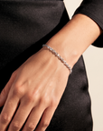 Sterling Silver Diamond-Cut Cable Chain Bracelet, 1.75mm Thin