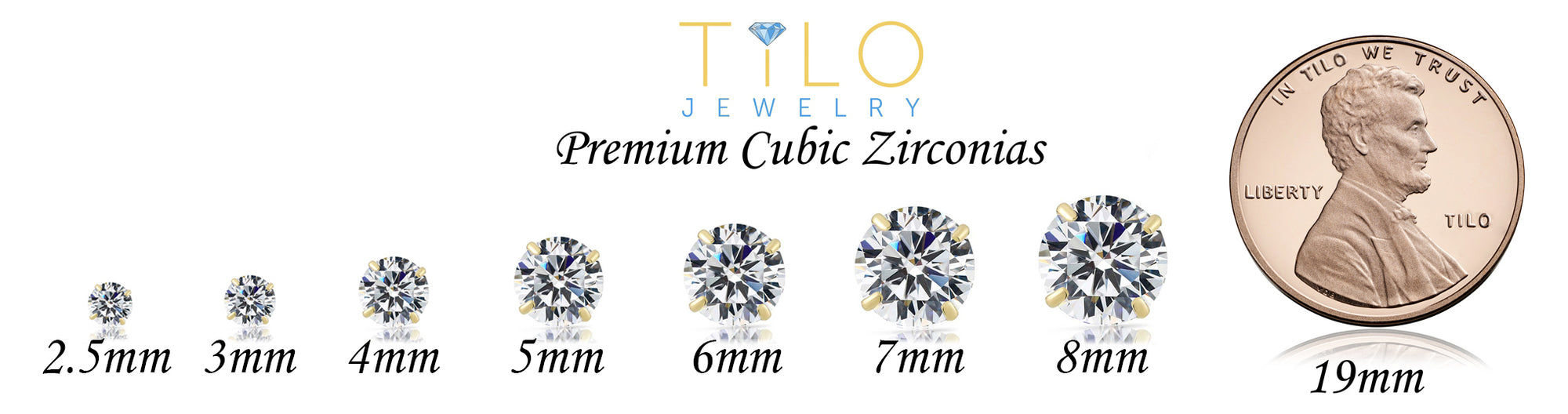 Bundle Set of 3! 14k Yellow Gold Solitaire Stud Earrings, Pushback Sleeper Studs, Unisex