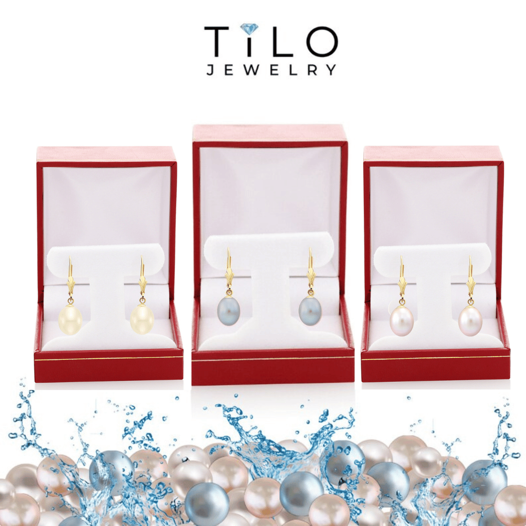 Jewelry :: Earrings :: Dangle & Drop Earrings :: Freshwater Coin Pearl Drop  Earrings, Gold Filled or Titanium Earring Hooks