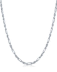 925 Sterling Silver Figarope Milano Italian Chain Necklace