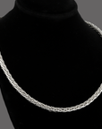 Sterling Silver Twisted Rope Snake Chain Necklace