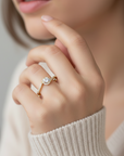 14K Gold Spiral Engagement Style Ring