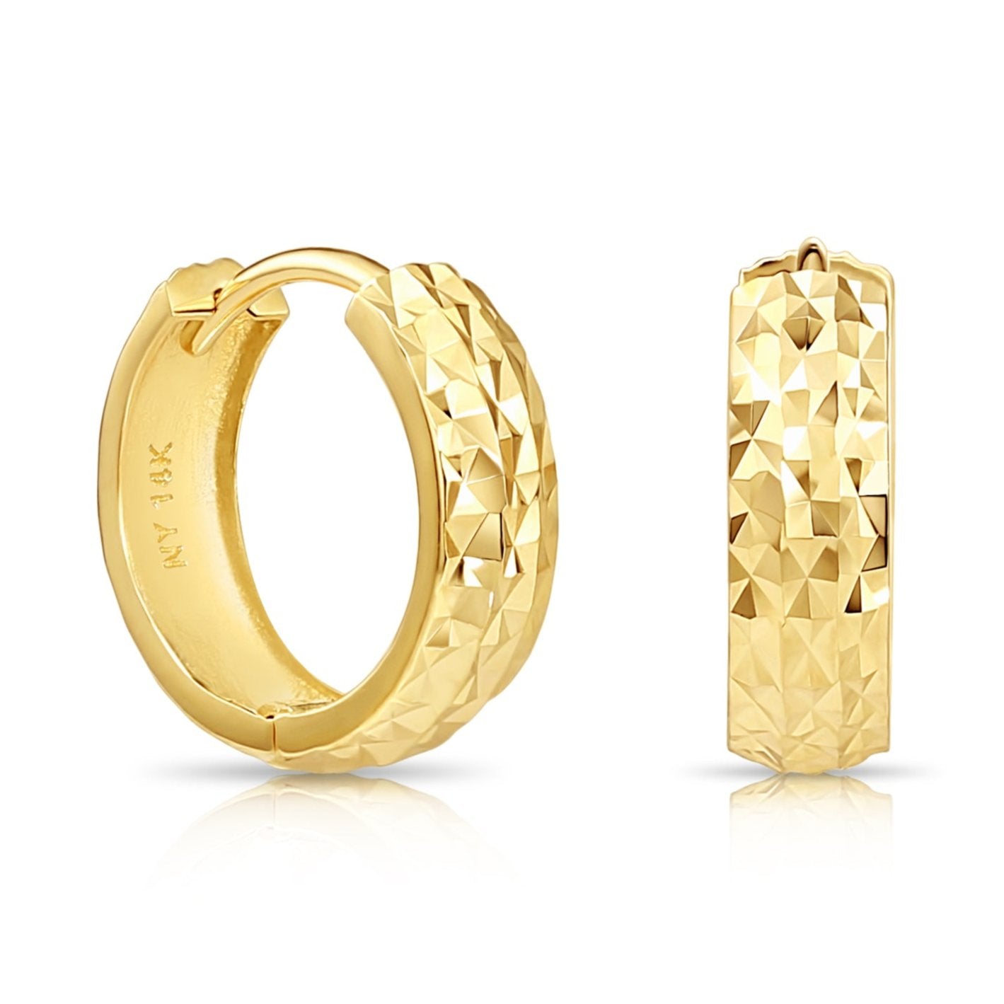KraftGenius 14X10MM Gold Oval Rim Settings - 36 Pieces