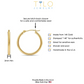 Single Replacement 14k Yellow Gold Classic Hoop Earrings, 2mm