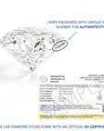 14K White Gold Lab Diamond Solitaire Pendant Necklace