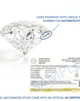 14K Yellow Gold Lab Diamond Solitaire Pendant Necklace