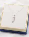 Sterling Silver Angel Wing Pendant Necklace