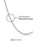 Sterling Silver Diamond-Cut Bead Bracelet