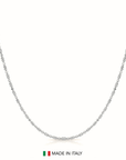 Sterling Silver Diamond-Cut Bead Chain Necklace