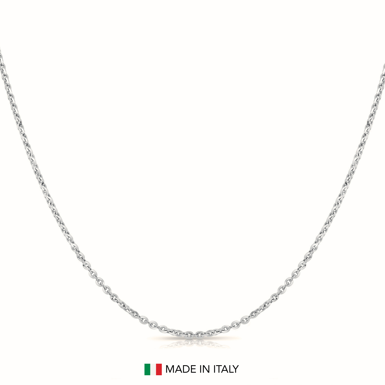 Sterling Silver Brilliantina Cable Chain Necklace