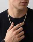 Sterling Silver Two-Tone Diamond-Cut Ice Chain Necklace