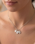 Sterling Silver Love, Faith, Hope Pendant Charm Necklace