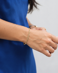 18K Gold Plated Sterling Silver Rope Chain Bracelet