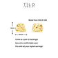 14K Yellow Gold Replacement Push Backings, Made by TILO Jewelry