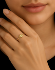 14K Yellow Gold Love Knot Ring