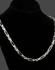 925 Sterling Silver Figarope Milano Italian Chain Necklace