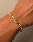 14k Solid Gold Miami Cuban Chain, Heavy Solid 14k Gold Chain, Sizes 2.6mm 4mm