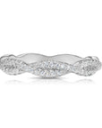 Sterling Silver Infinity Crossover Cubic Zirconia Ring