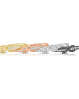 Sterling Silver Stackable Infinity Band Rings, Set Of 4