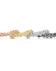 Sterling Silver Stackable Zig Zag Eternity Band Rings, Set Of 4