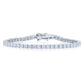 Sterling Silver CZ Tennis Bracelet, 925 Fine Sterling Silver and Cubic Zirconia, Classic Diamond-look