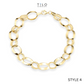 Puff Mariner Heart Link Bracelets in 14k Gold, Fine Ultra Quality Links, 7.5 inch Real Gold Bracelets