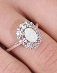 Sterling Silver Fire Opal Ring