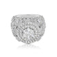 Sterling Silver Mens Ring, Iced Out
