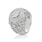 Sterling Silver Mens Ring, Iced Out