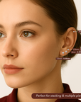 14K Gold Lab Diamond Stud Earrings, CVD Brilliant Solitaire Round Diamond Studs, Pushback