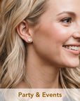 14K Yellow Gold Cubic Zirconia Stud Earrings With Screwbacks