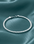 925 Sterling Silver Franco Chain Bracelet