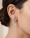 Sterling Silver Butterfly Charm Drop Dangle Earrings