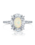 Sterling Silver Fire Opal Ring