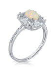 Sterling Silver Fire Opal Ring