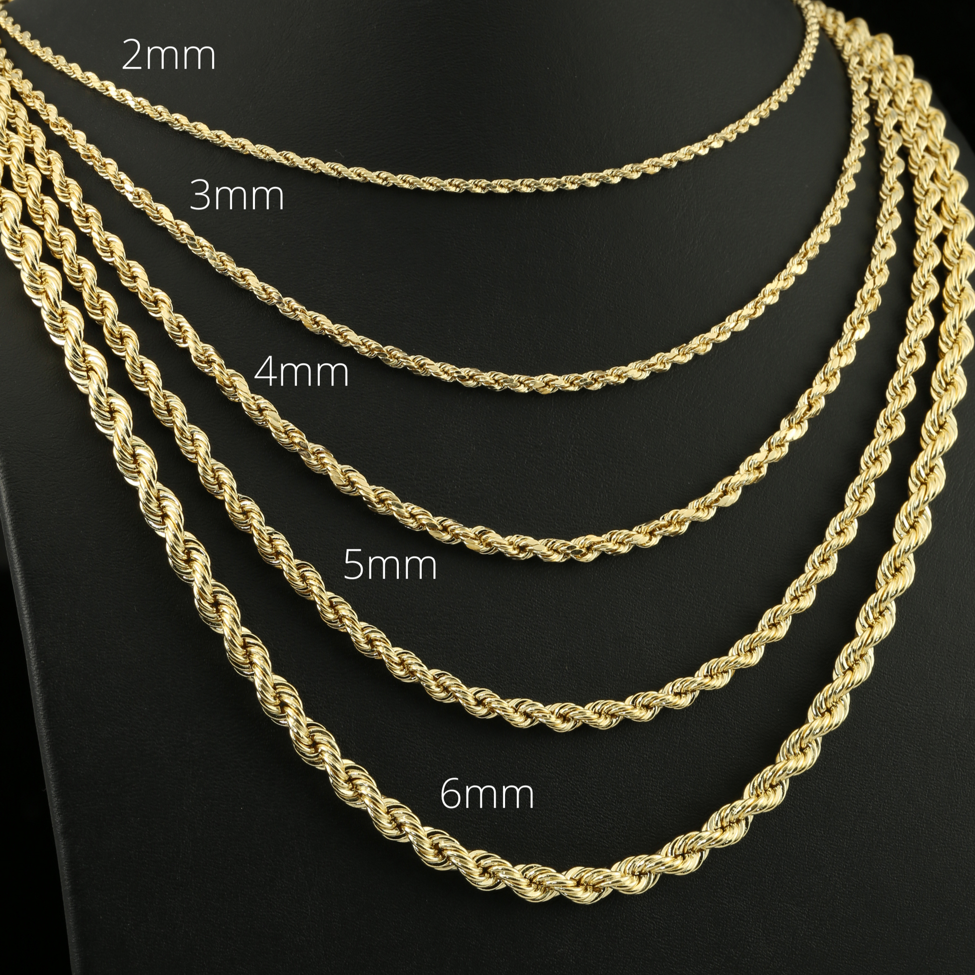 5mm Diamond Cut Franco Chain, 18K Gold Chain Men’s Solid Gold Necklace 24 Inches / Luxury Lobster Clasp